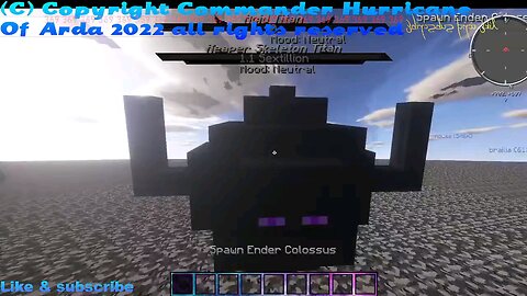 Minecraft mob battle ender Colossus vs Reaper skeleton titan