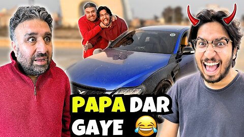Papa Ky Samnay Drifting Ki First Time 😱| Papa Dar Gaye 😂