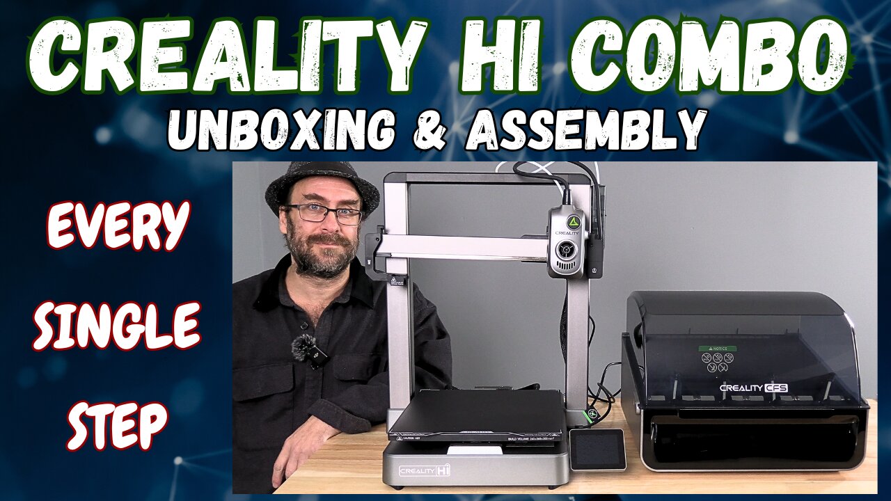 Creality "Hi Combo" Unboxing & Assembly - EVERY-SINGLE-STEP : Multicolor 3D Printer