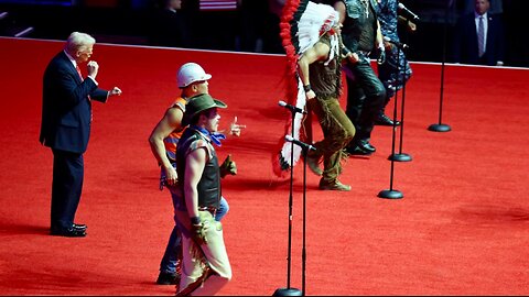 WATCH Trump Dances On Stage As Village People Perform ‘YMCA’