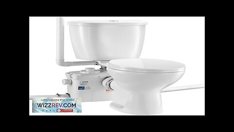 VEVOR Macerating Toilet System with 800W Pump Upflush Toilet For Basement Review