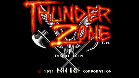 Thunder Zone Arcade Game, Data East Corporation 1991, Longplay