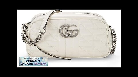 Gucci Pre-Loved White Leather GG Marmont Crossbody Small WhiteA petite companion for your Review