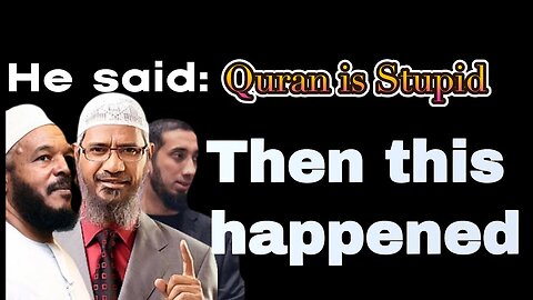 He said this about the Quran and this happened | Malay Subs |