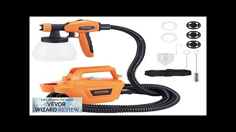 VEVOR Paint Sprayer 500W Electric Spray Paint Gun with 10FT Air Hose Review