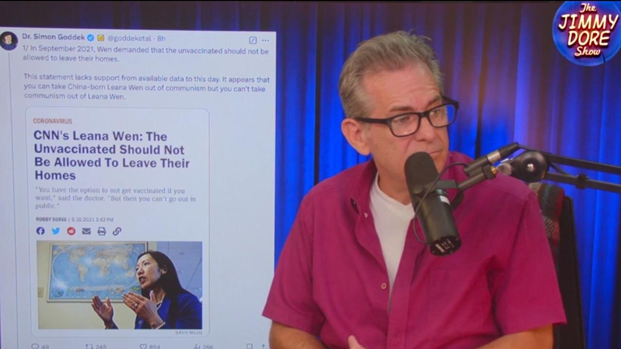 “Time To Freak Out About Bird Flu!” – COVID Alarmist [crisis actor] Leana Wen - w/ Jimmy Dore