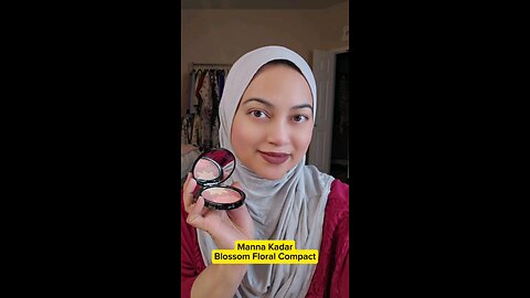 Manna Kadar Beauty Blossom Floral Compact Blush Highlighter Bronzer Combo Makeup