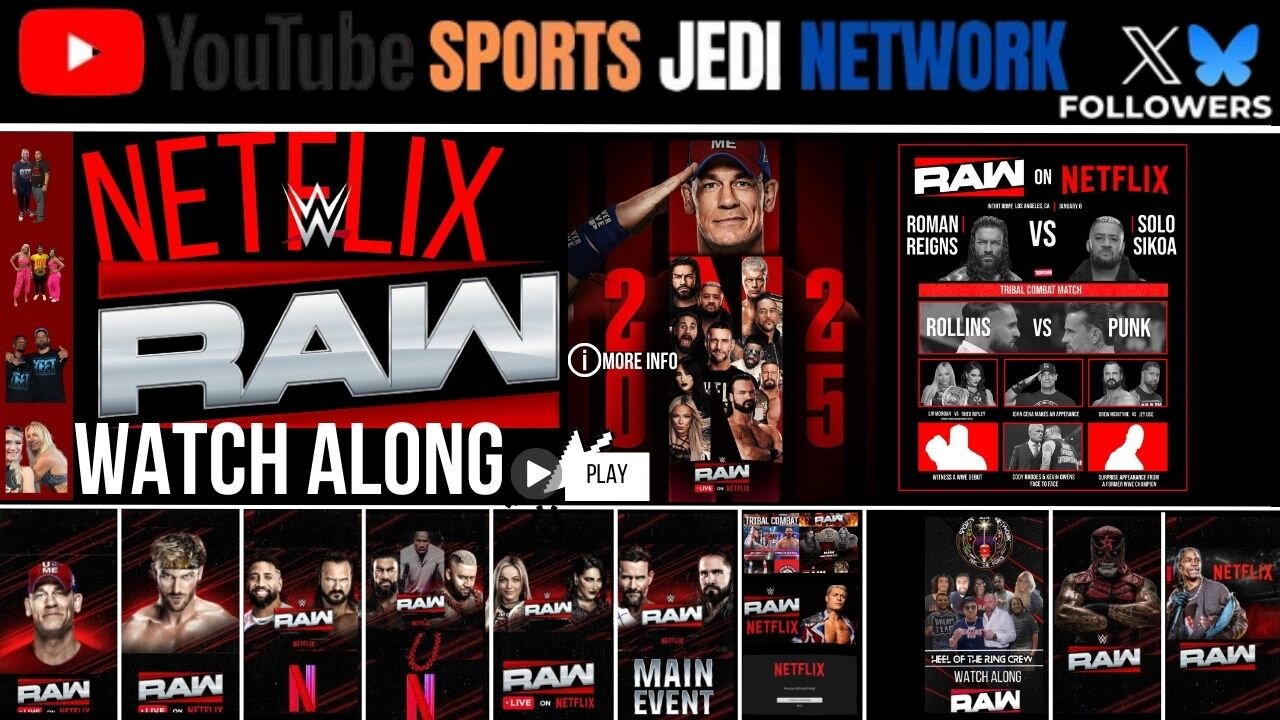 Experience The Netflix Premiere Of WWE Raw - Watch Along React With Us to dawn of New Era!