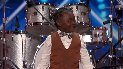 ADORABLE Kid Drummer SHOCKS the AGT Judges! 4k video