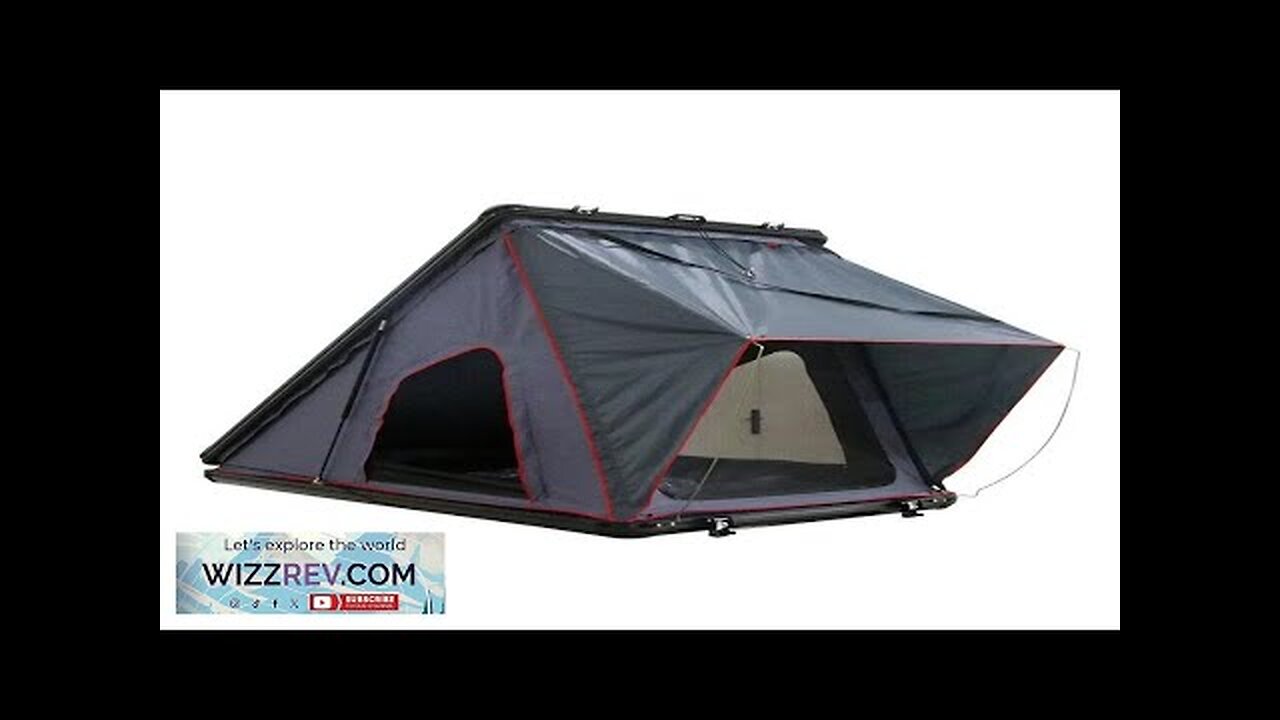 Hard Shell Aluminium Camping Outdoor Triangle Tent 3-4 Person 4x4 Off-road Car Review