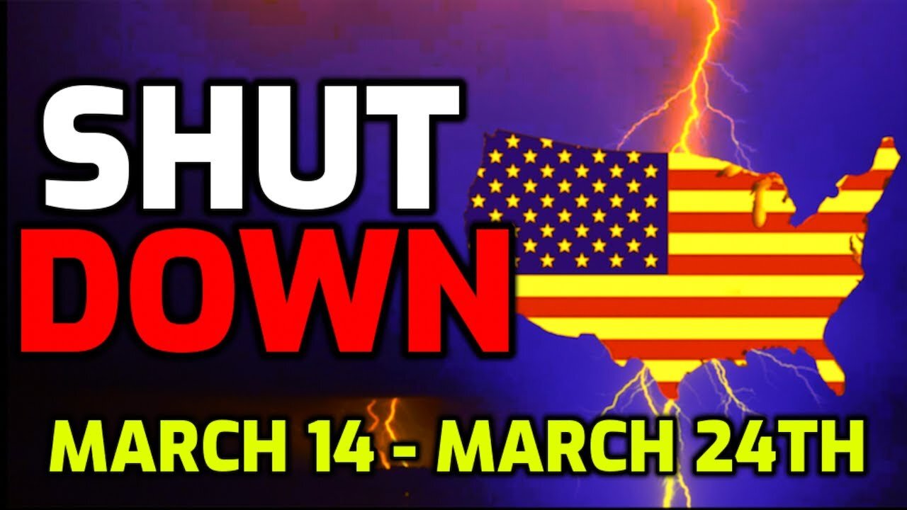 BREAKING News: 10 Day SHUT DOWN Starts on Friday - Prepare NOW!