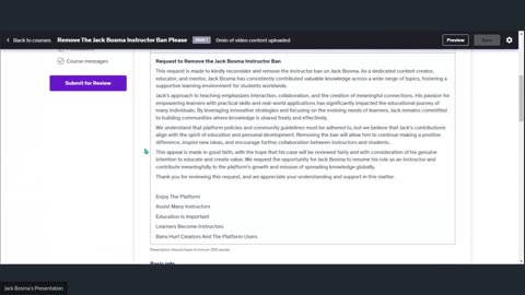 Remove The Jack Bosma Instructor Ban Please 5