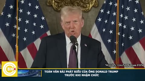 Mr. Trump's steely speech before the inauguration ceremony