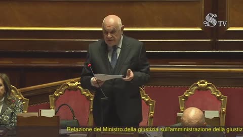 Roma - La relazione del ministro Nordio sull'amministrazione della Giustizia al Senato (22.01.25)