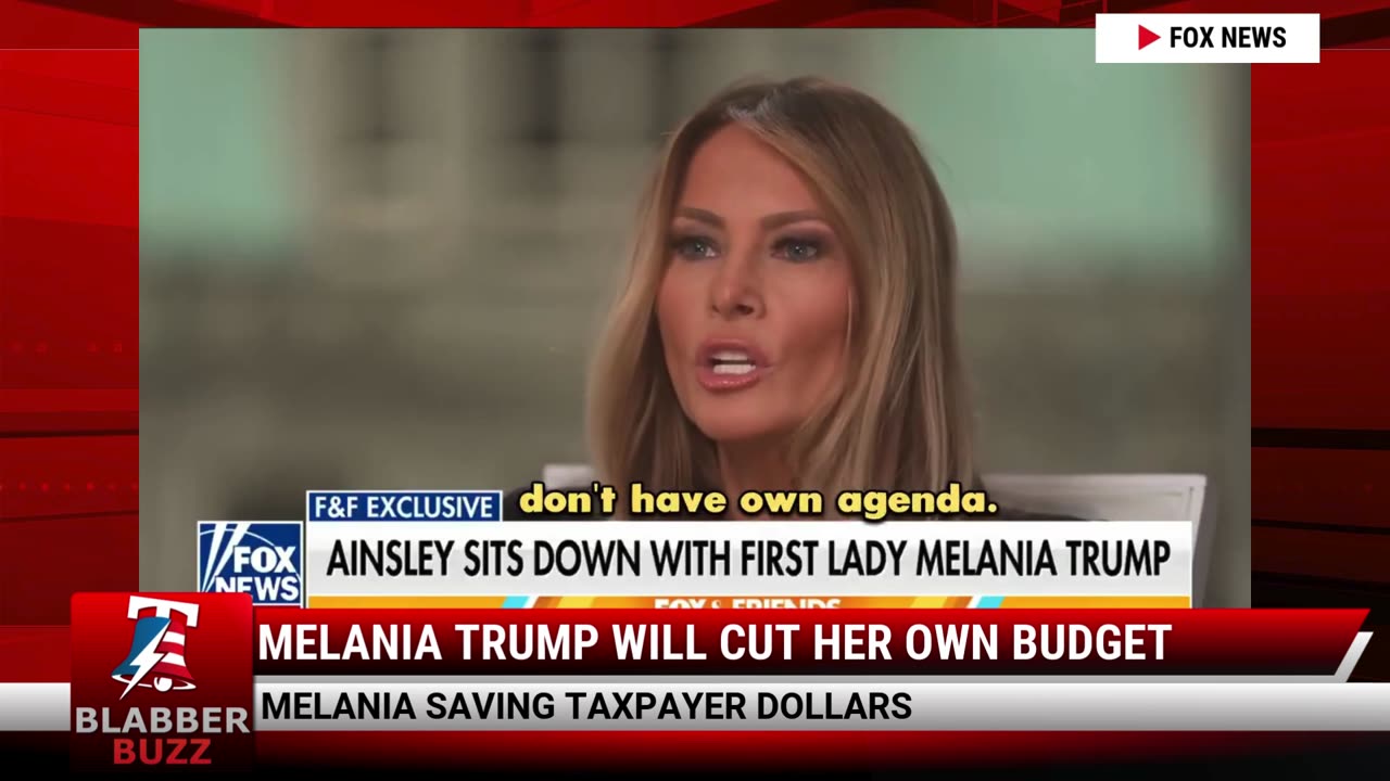 Melania Trump Will Cut Her Own Budget