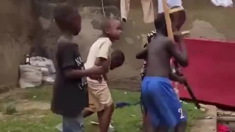 Black South African Children Re-Enact Donald Trump's Heroic Reaction to