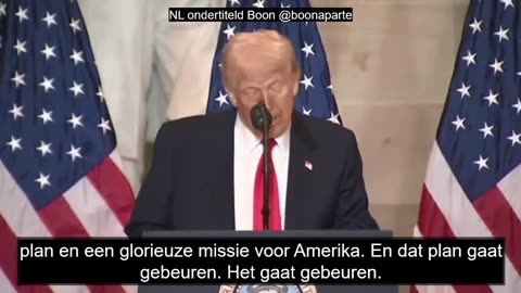 NL ondertiteld Trump The PLAN playing out is GOD's plan.