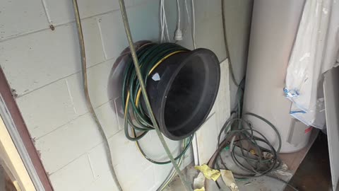 Making a hose reel from a pot