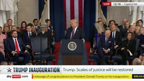 Donald Trump doesn't hold back in historic inauguration address - Watch full speech