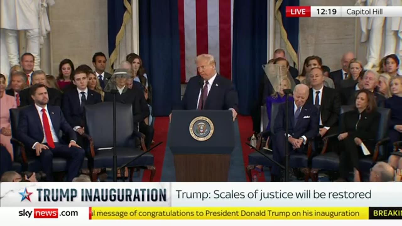 Donald Trump doesn't hold back in historic inauguration address - Watch full speech