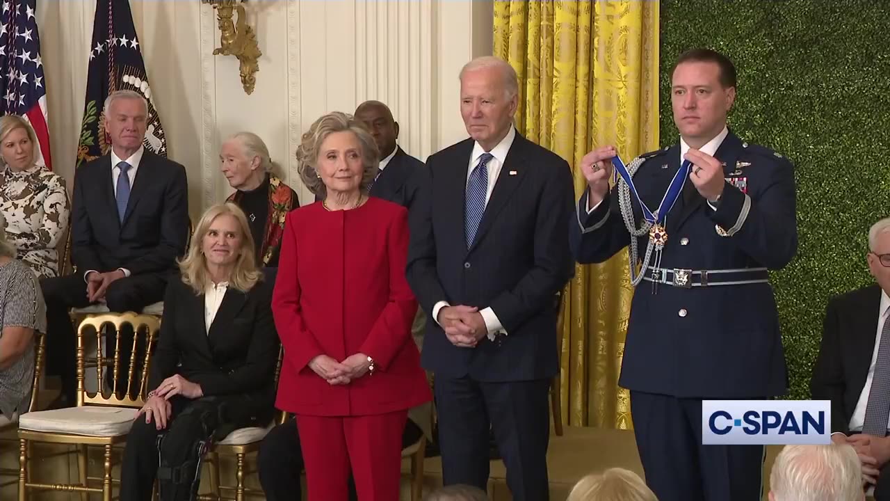 Joe Biden Gives Hillary Clinton The Presidential Medal Of Freedom (VIDEO)