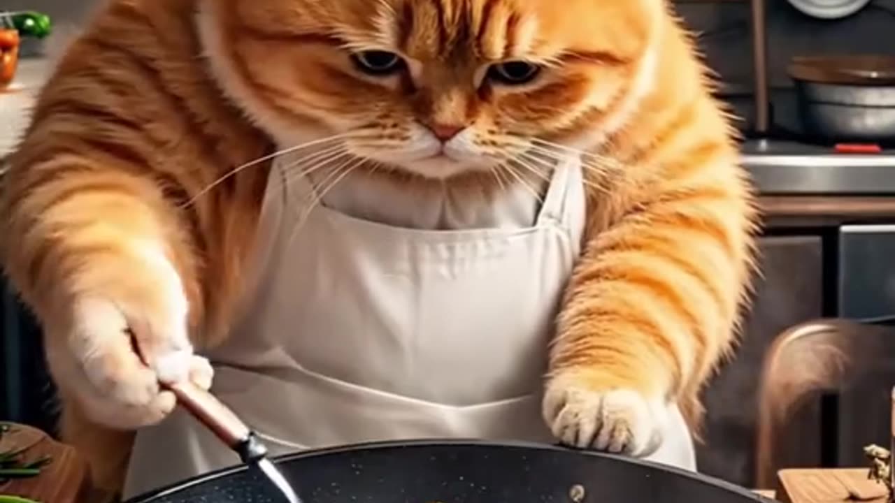 Cat fishing and Cooking