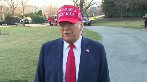 "This is a man that doesn't want peace!" TRUMP LEAVES THE WHITE HOUSE TAKES QUESTIONS