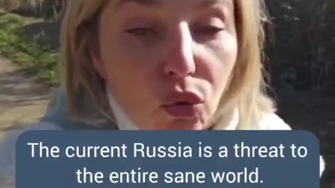 A Russian woman spoke out: