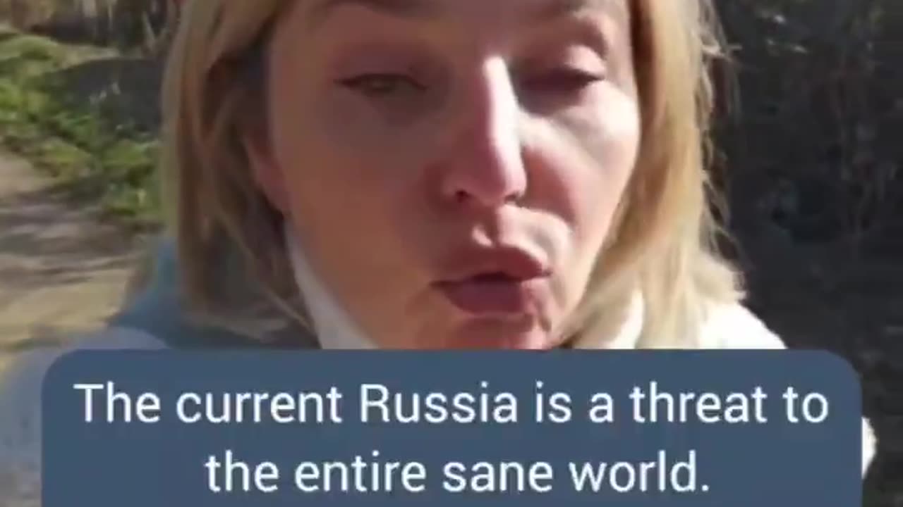 A Russian woman spoke out: