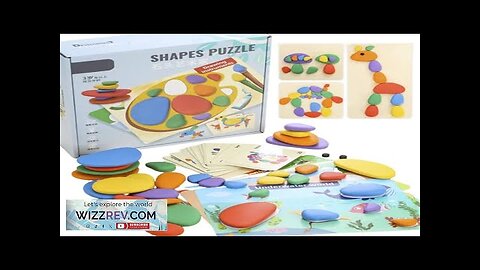 Children 3D Puzzle Montessori Toys Rainbow Pebbles Logical Thinking Game Kids Painting Review