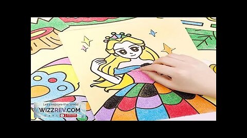 Creative DIY Sand Painting Kids Montessori Toys Children Crafts Doodle Colour Sand Review