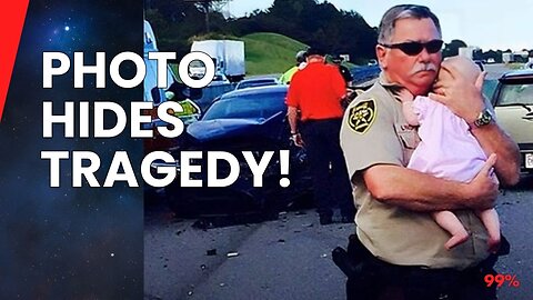 SWEET PHOTO HIDES DEVASTATING TRUTH! Look Behind the Cop and Baby!