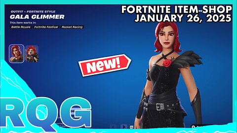 "NEW" GALA GLIMMER SKIN+LUNAR NEW YEAR SHOP & JUICE WRLD! FORTNITE ITEM SHOP (January 26, 2025)