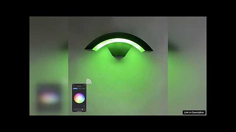 9W Arc Shape Tuya WiFi Wall Light RGBW Color Change and Dimming Review