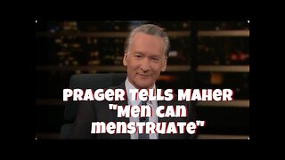 Dennis Prager Warns Bill Maher About Trans Agenda, "Men Can Menstruate"; Gets Mocked - Nov 2, 2019