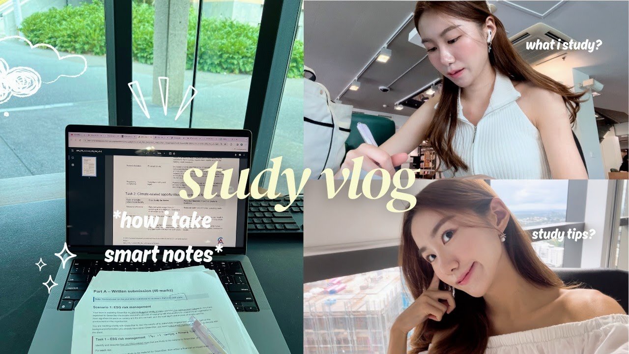 STUDY VLOG🎧| how I take smart notes, my study tips, productive days, study with me for CA