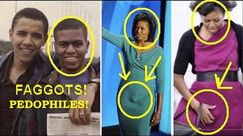 Pedophile Faggot 'Big Mike' Obama Claim White Folks Were Running From Him!