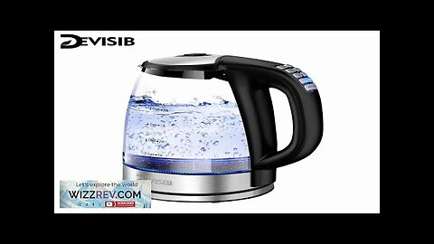 DEVISIB Electric Kettle Temperature Control 4Hours Keep Warm 2L Glass Tea Coffee Review