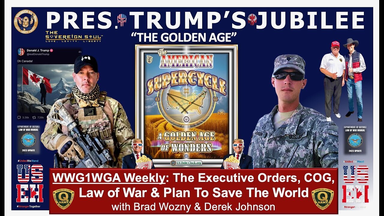 WWG1WGA: MAGA Jubilee over [DS] Banksters, Trump's Sovereign Wealth Fund w/Derek Johnson, Brad Wozny