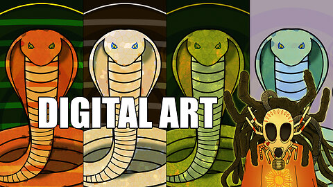 Drawing my second Snake Digitally - Full Creation Process