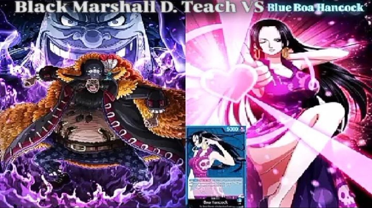 OPTCGSIM | Black Marshall D. Teach Vs Blue Boa Hancock
