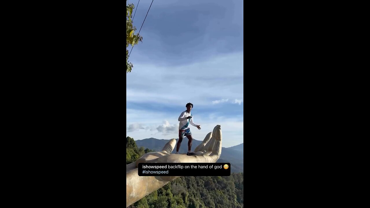 Ishowspeed Backflip on the hand of God