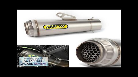 Universal Motorcycle ARROW Exhaust Muffler DB Killer GP Motocross Escape Silencer Review