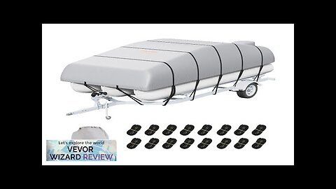 VEVOR Pontoon Boat Cover 19'-20' Waterproof Trailerable Pontoon Cover 800D Marine Grade Review