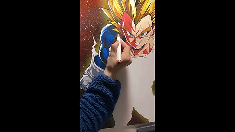 Drawing a Vegeta SSJ 1 PART #2 ✍️