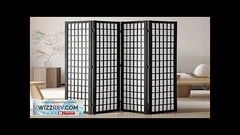 VEVOR Room Divider 4 Panel Japanese Room Divider Wood Folding Privacy Screen Review