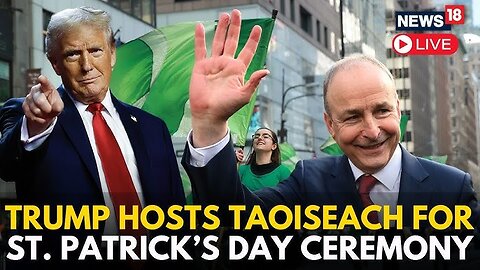 RAW: President Trump Participates in a St. Patrick's Day Reception with the Taoiseach of Ireland (3/12/25)