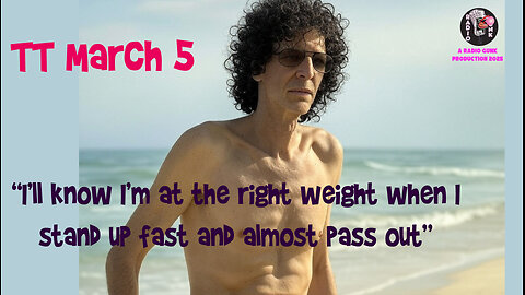 Today Tonight March 5 - I'll know I'm at the right weight when I almost pass out.