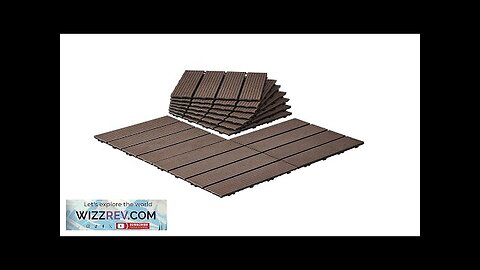 VEVOR Interlocking Deck Tiles Plastic Wood 10 Pack 12"x12" Waterproof for Porch Review