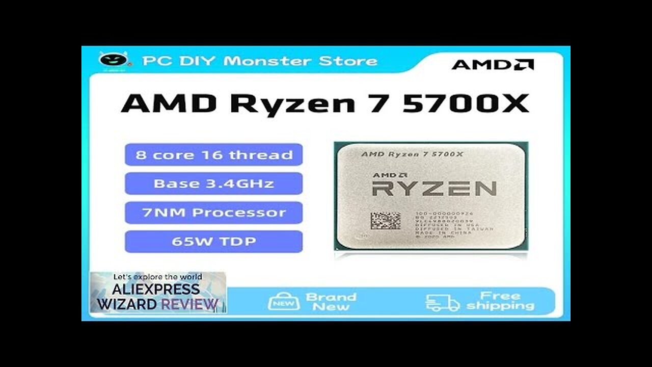 New Ryzen 7 5700X R7 5700X 3.4GHz 8 Core 16 Thread CPU Review